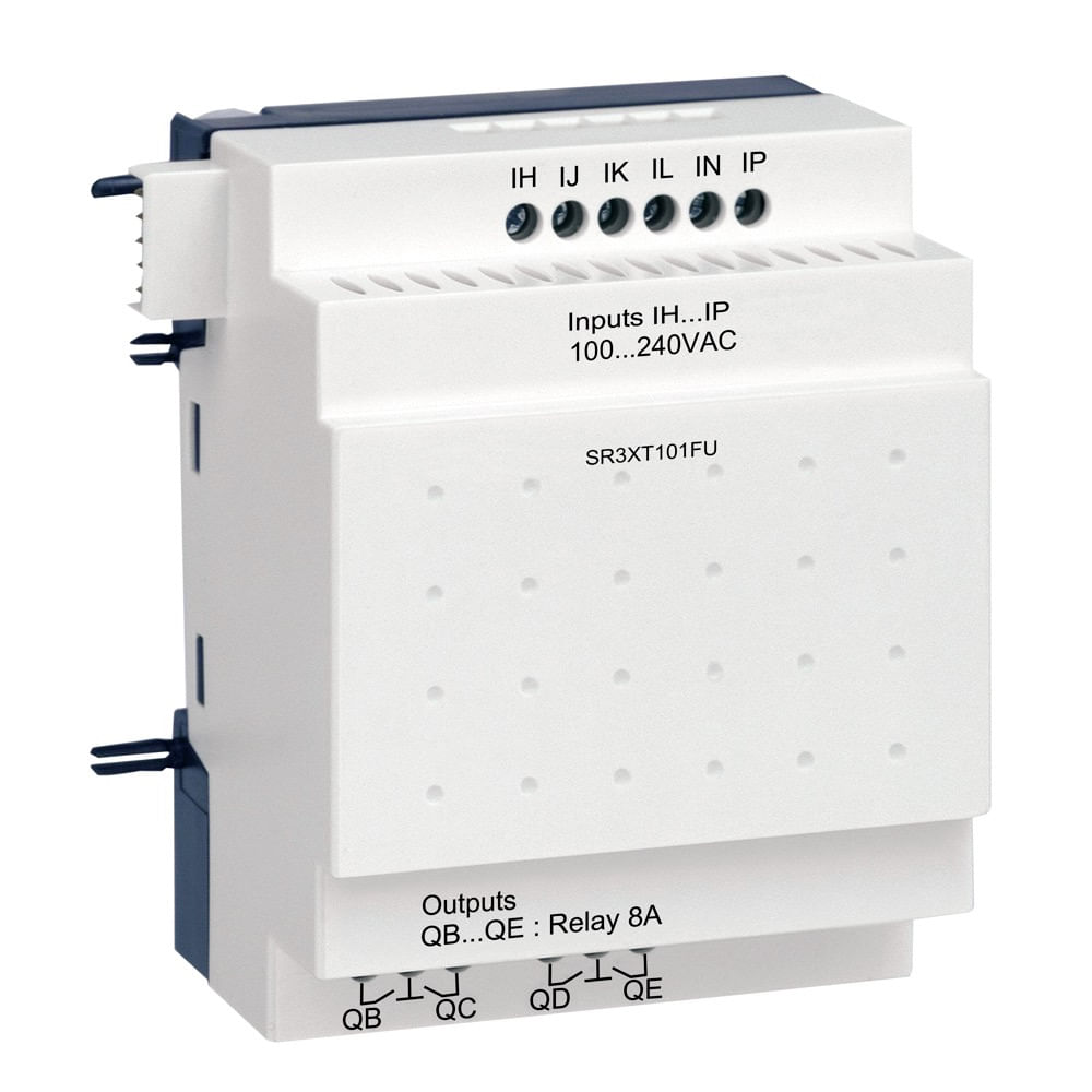 Módulo Log Expansão Zelio 10E/S Bivolt Sr3Xt101Fu Schneider