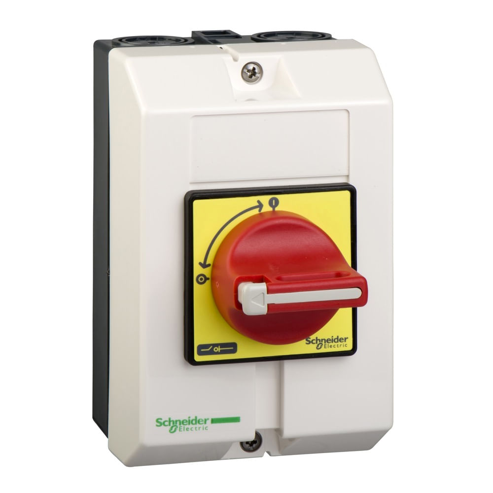 Chave Seccionadora 3P 25A Vario Manopla Vermelho Com Cofre Ip65 Vcf1Ge Schneider