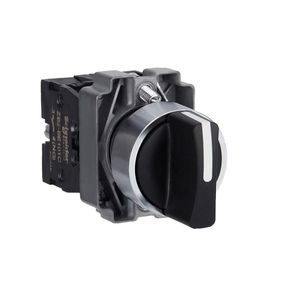 Chave Seletora Ø22Mm Metálica, 2 Posições Fixas, Manopla Curta, Na+Nf, Schneider Electric, Xb2Bd25C