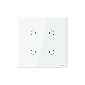 Steck, Interruptor  4X4" 4 Módulos Touch Branco Wi-Fi, Ambiente Conectado, SINT4B2