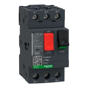 Disjuntor Motor Termomagnético Tesys Deca 0.40-0.63A Botão De Impulsão, Schneider Electric, Gv2Me04