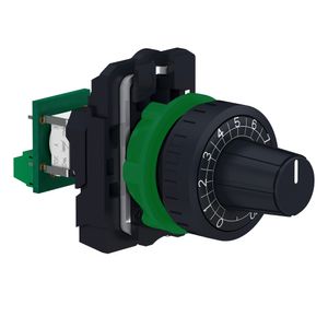Potenciômetro Ø22Mm Plástico, 4,7Kω, Linear, Com Escala, Schneider Electric, XB5AD912R4K7