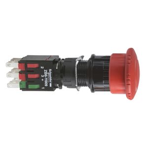 Botão De Emergência Ø16Mm Plástico, Vermelho, 1Na+2Nf, Schneider Electric, XB6AS8349B