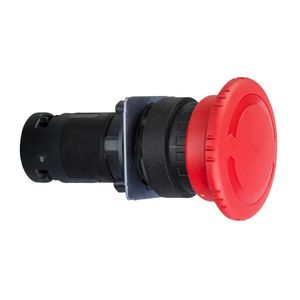 Botão Monobloco Ø22Mm Plástico, Emergência, Vermelho, Na+Nf