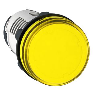 Sinalizador Ø22Mm Plástico, Led, Amarelo, 24Vca/Cc, Schneider Electric, Xb7Ev05Bp