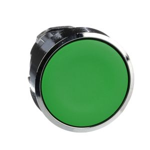 Cabeçote Para Botão Ø22Mm Metálico, Faceado, Retorno Por Mola, Verde, Schneider Electric, Zb4Ba3
