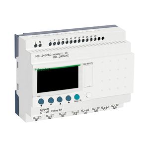 Relé Programável Compacto - Com Display E Relógio - 12 Entradas/8 Saídas - 100/240 Vac, Schneider Electric, Sr2B201Fu