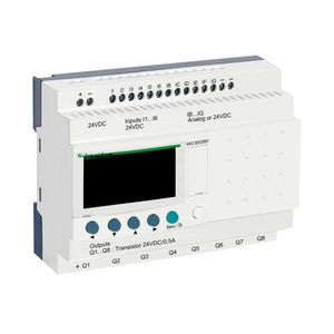 Relé Programável Compacto - Com Display E Relógio - 12 Entradas/8 Saídas - 24 Vdc, Schneider Electric, Sr2B202Bd