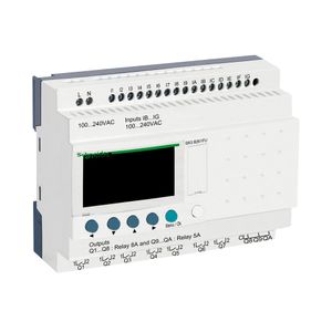 Relé Programável Modular - Com Display E Relógio - 16 Entradas/10 Saídas - 100/240 Vac, Schneider Electric, Sr3B261Fu