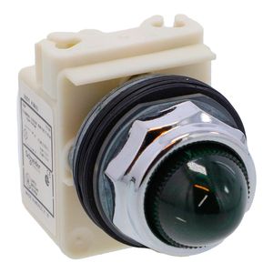 Sinalizador Ø30Mm Metálico, Verde, Para Lâmpada Ba9S, ≤600V, Schneider Electric, 9001KP40G9