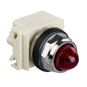 Sinalizador Ø30Mm Metálico, Led De Alto Brilho, Vermelho, 240Vca/Cc, Schneider Electric, 9001KP7LRR9