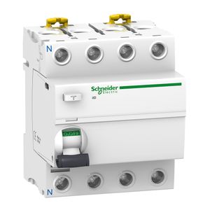 Interruptor Diferencial Acti9 Rccb Ild 4P 100A Tipo Ac 30Ma, Schneider Electric, A9R51491