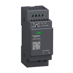 Fonte De Alimentação Chaveada - 5 Vdc - 3,6 A - 18 W - 100/240 Vac - Monofásica, Schneider Electric, ABLM1A05036