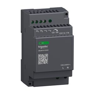 Fonte De Alimentação Chaveada - 12 Vdc - 4,2 A - 50 W - 100/240 Vac - Monofásica, Schneider Electric, ABLM1A12042