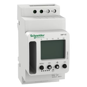 Interruptor de tempo programável Acti9 Ihp 1C W (24H/7D), Schneider Electric, CCT15441