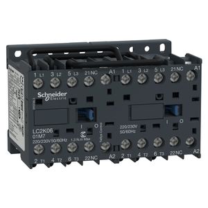 Chave Reversora Tripolar Tesys K 6A 1Nf 220Vca, Schneider Electric, LC2K0601M7