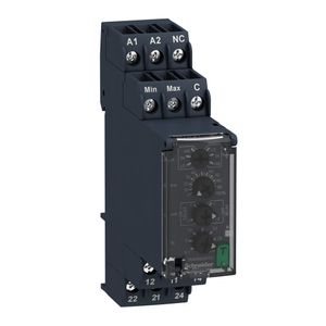 Relé De Controle De Nível, Multifunção, Atraso Ao Ligar E Desligar (0,1...30S), 2Naf, 8A, 24...240Vca/Cc, Schneider Electric, RM22LA32MR