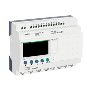 Relé Programável Compacto - Com Display E Relógio - 12 Entradas/8 Saídas - 24 Vdc, Schneider Electric, SR2B201BD