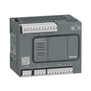 Controlador Lógico Programável  9 Entradas /7 Saídas Digitais, Source (Pnp)  Modbus Rtu/Ascii  24 Vdc, Schneider Electric, TM200C16T