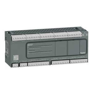 Controlador Lógico Programável  36 Entradas / 24 Saídas Digitais  Saídas Relé  Modbus Rtu/Ascii  110/220 Vac, Schneider Electric, TM200C60R