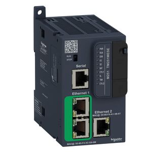Controlador Lógico Programável   Modbus Tcp/Ethernet Ip/Opc Ua  24 Vdc, Schneider Electric, TM251MESE