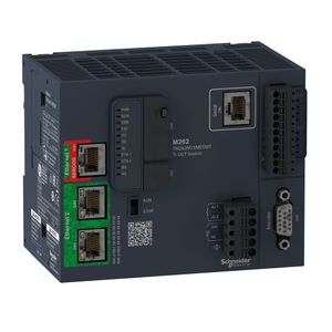 Controlador Lógico Programável De Movimento - 4 Eixos - 4 Entradas / 4 Saídas Source (Pnp) - Modbus Tcp/Ethernet Ip/Sercos Iii - 24 Vdc TM262M15MESS8T