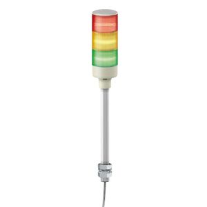 Coluna Luminosa Ø60Mm Pré-Montada, Led Vermelho, Verde, Amarelo, 24Vca/Cc, Com Montagem Direta Em Tubo De Alumínio, Schneider Electric, XVGB3T