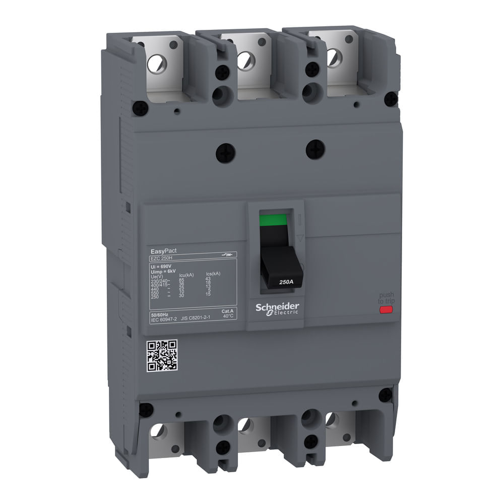 Disjuntor 3P 175A 85Ka 220V Ezc250H3175 Schneider